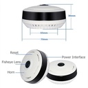 Cámara Ip Wifi Vigilancia 360 Grados Con Lente Ojo De Pez 