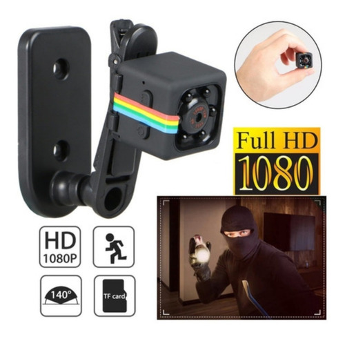 Mini Cámara Full Hd 1080p Oculta Portable Ranura Sd Soporte