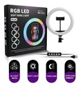 Lampara Aro Luz Led Rgb + Tripie 26cm Diam. Porta Celular