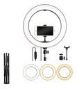 Aro Luz Led Lampara 30cm Diam. Soporte Para Celular + Tripie