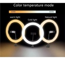 Aro Luz Led Lampara 30cm Diam. Soporte Para Celular + Tripie