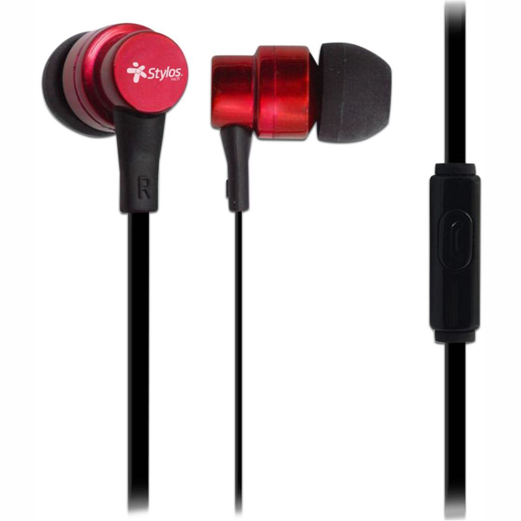 AUDIFONOS STYLOS AL AUX 3.5 ROJO STSAUA1R