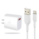 Cargador Rápido para Celular Android 5V 2A Con Cable de Micro V8