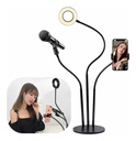 Aro De Luz Con Soporte Para Microfono Y Telefono