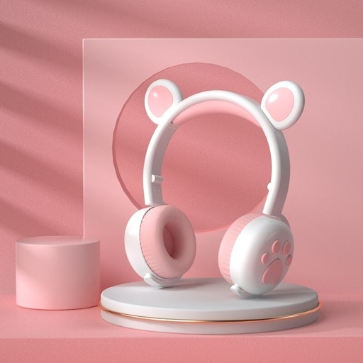 [2793] AUDIFONOS INALAMBRICOS BLUETOOTH OREJAS DE OSO