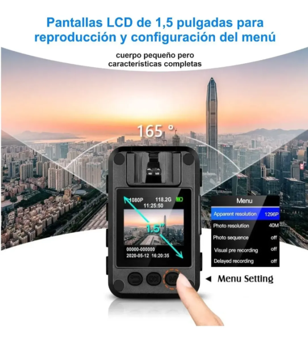 Camara Corporal Para Policia N9 Full Hd Vision Nocturna