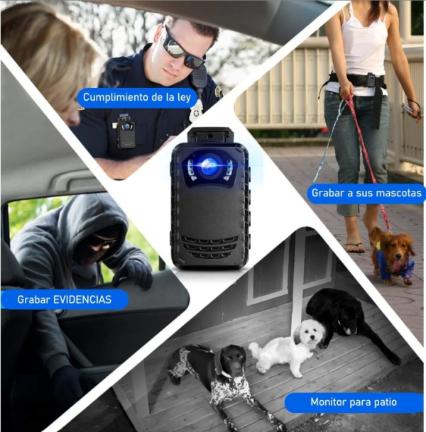 Camara Corporal Para Policia N9 Full Hd Vision Nocturna